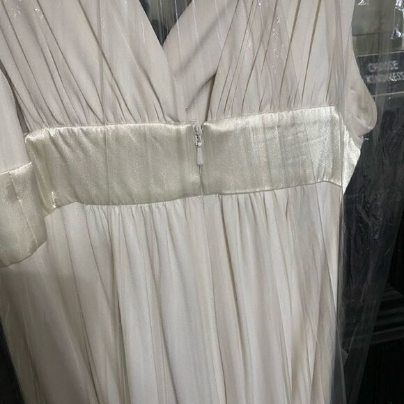 EUC Grecian Goddess Wedding Prom Ivory Dress - Picture 8 of 12